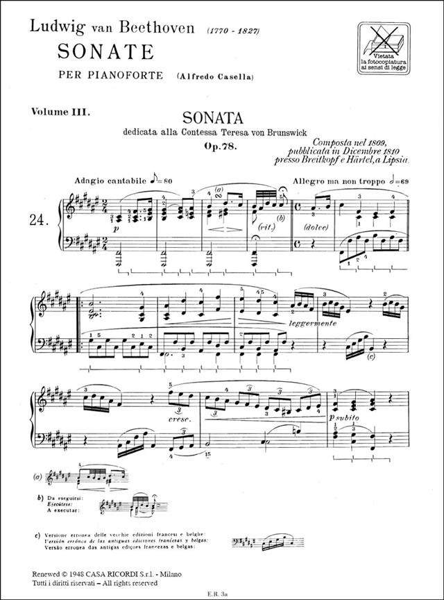 Sonate vol. 3 - Per Pianoforte - pro klavír